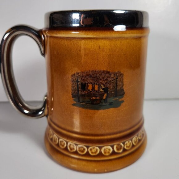 Lord Nelson Ware Beer Stein A Good Husband Elijah Cotton Stafford England 70s - Picture 4 of 7